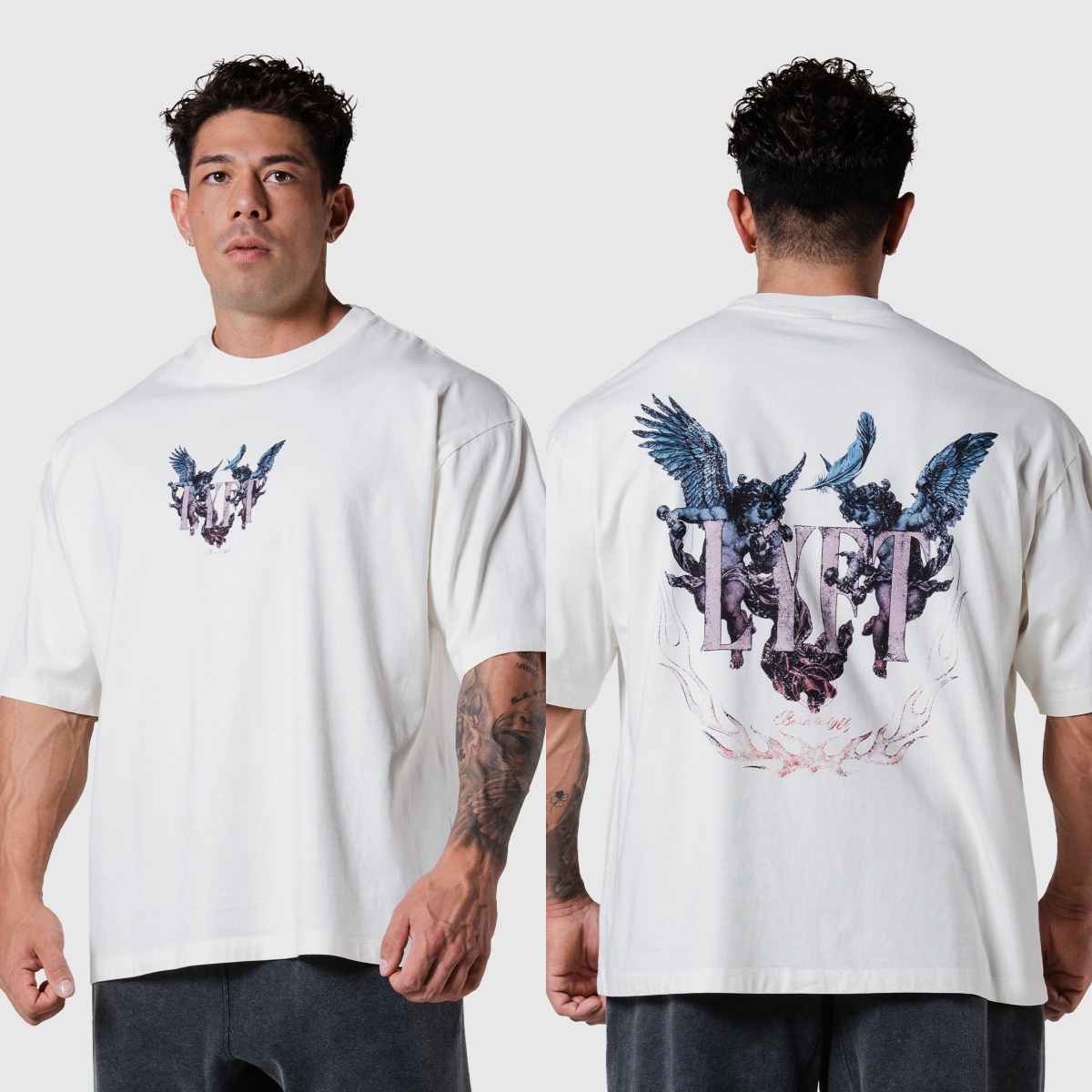 Streetwear Gym Brand - T-shirt graphique vintage Angel Graphic Big