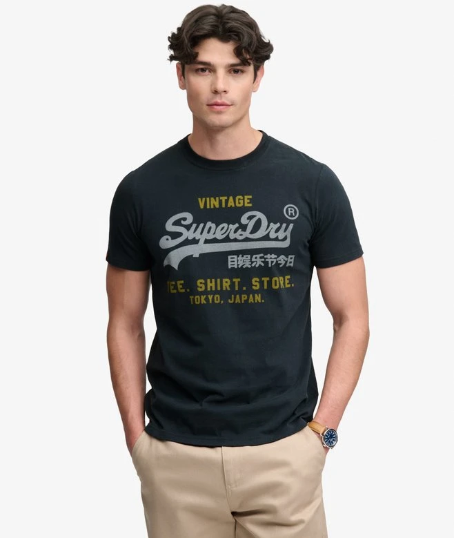 Streetwear Brands Logo - T-shirt graphique de marque Superdry, style