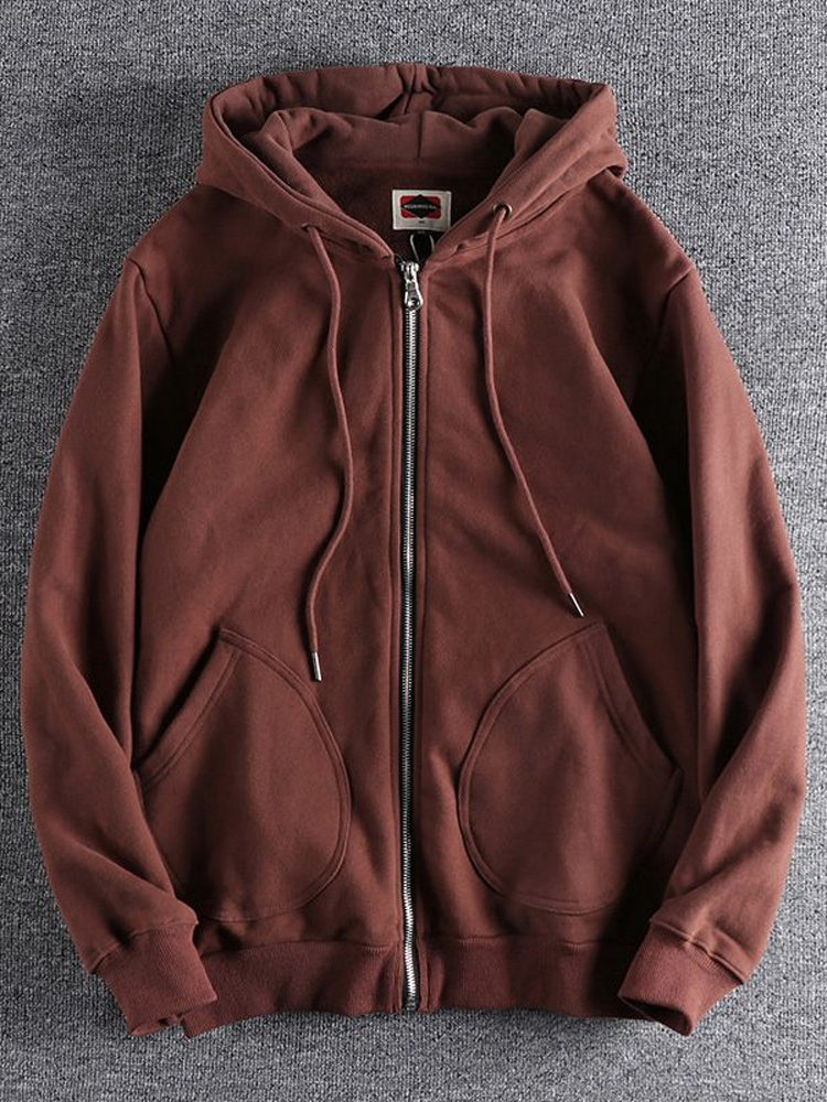 Streetwear Brand Hoodie - Cardigan à capuche zippé pour homme,