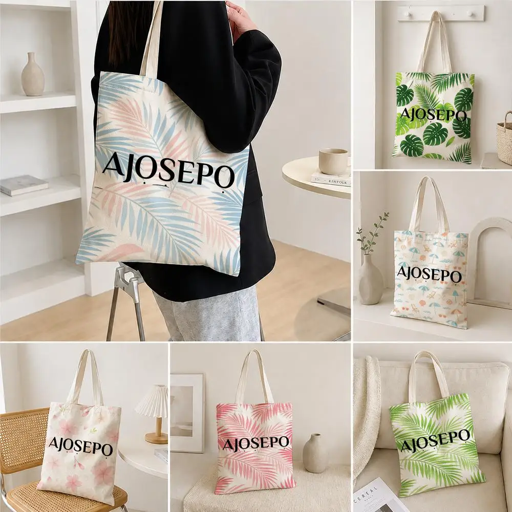 Streetwear Brand Bag - Sac fourre-tout en toile à motifs