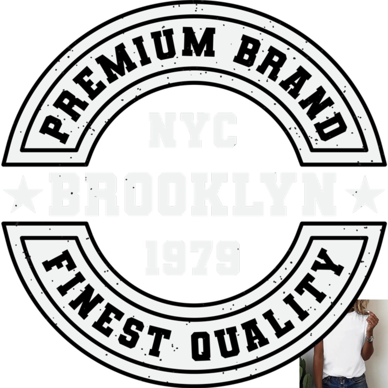 Streetwear Brand Bag - Badge thermocollant vintage de marque premium,