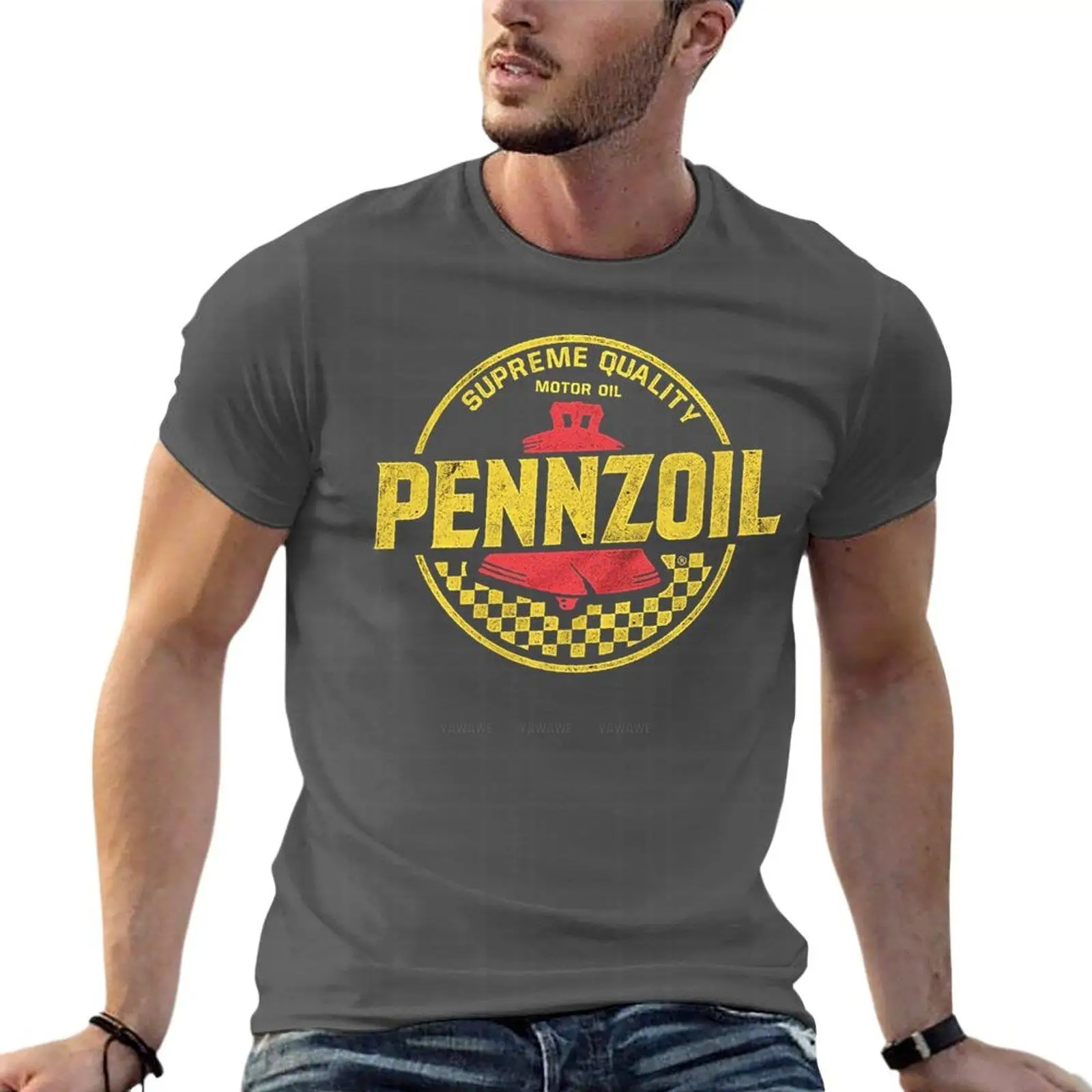 Streetwear Brands Logo - Pennzoil – t-shirt surdimensionné avec Logo