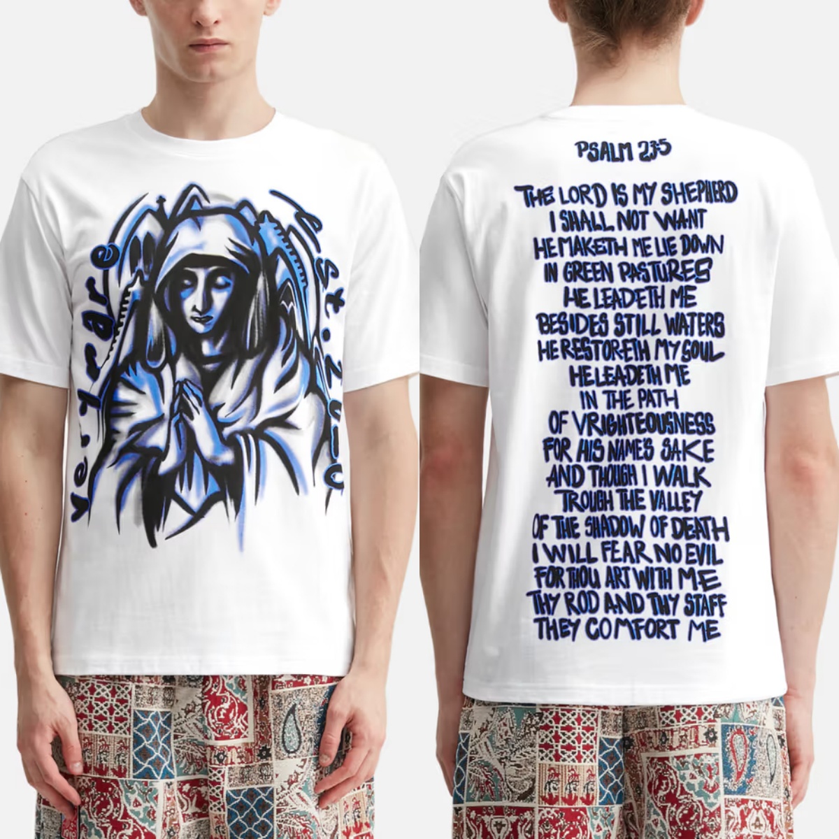 T-shirt en coton avec motif gr - Streetwear Brand In Paris avis et prix