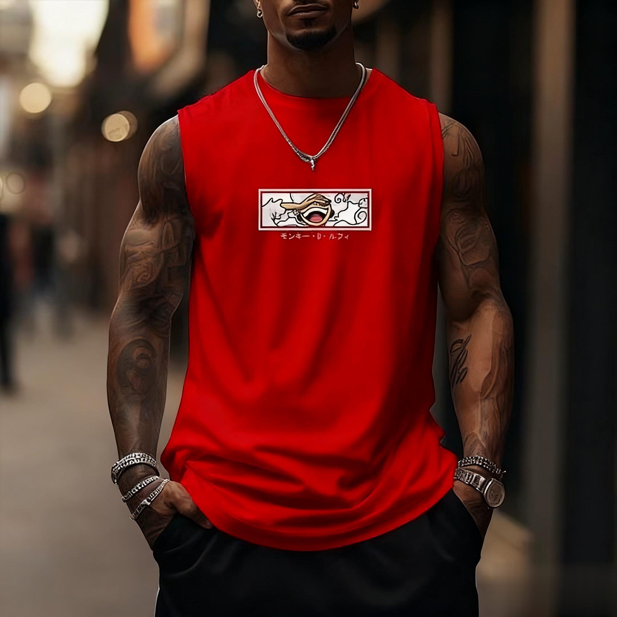 Une pièce Luffy Gear 5 débarde - Streetwear Gym Brand avis et prix